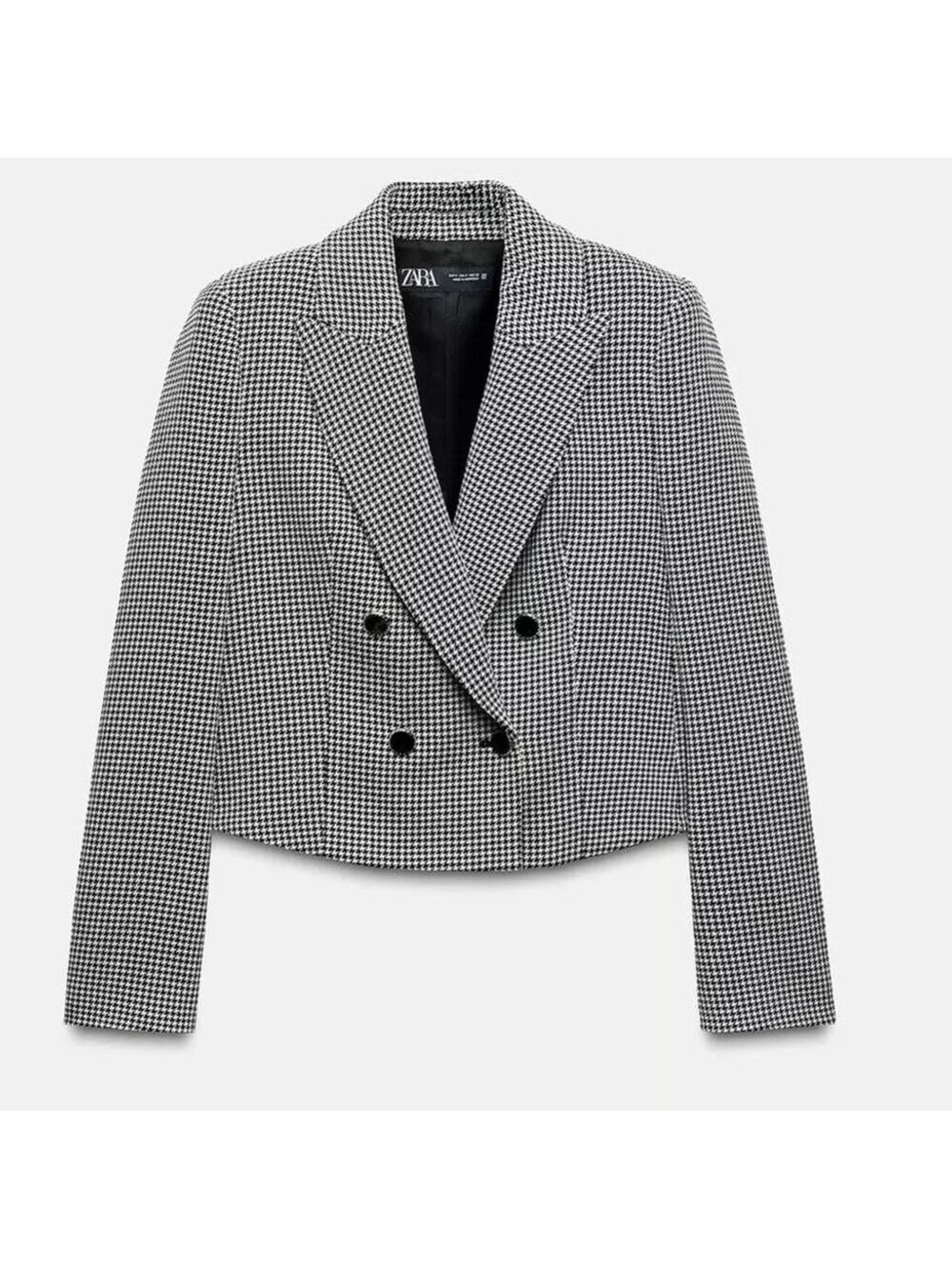 NWOT Zara Houndstooth Blazer Size XL